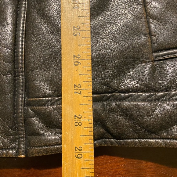 New mens Levi's Brown Sherpa Lined zip button Bomber Coat Jacket Size Large - Picture 14 of 15